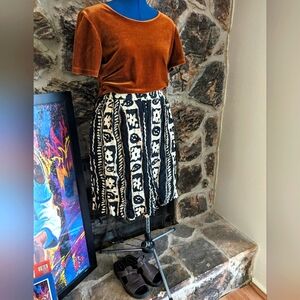 Tropic Pattern High Waist Shorts by Adrian Jordan